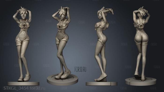 happy anniversary overwatch tracer bod stl model for CNC