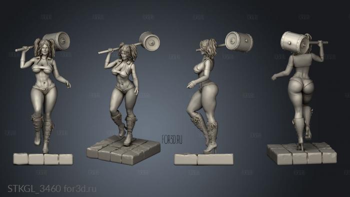 harley quinn stl model for CNC