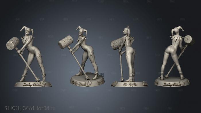 Harley Quinn stl model for CNC