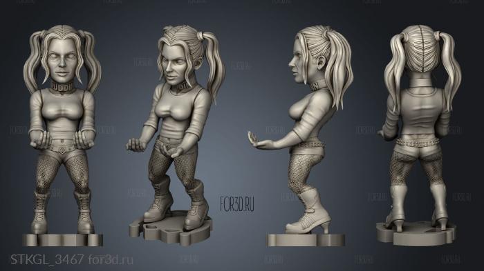 harley quinn cell phone and joystick holder Rogerio Correa De Melo stl model for CNC