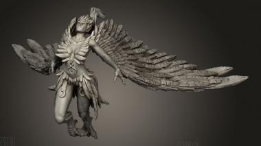 Гарпии 3d stl модель для ЧПУ