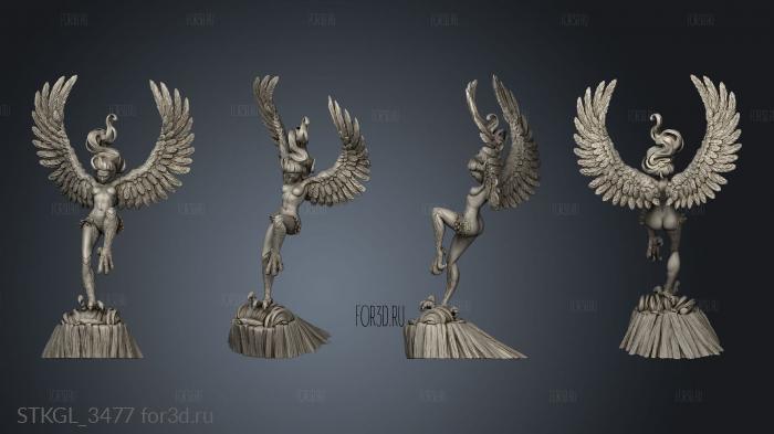 Harpy stl model for CNC