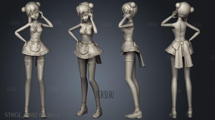 hatsune auspicious blossom stl model for CNC