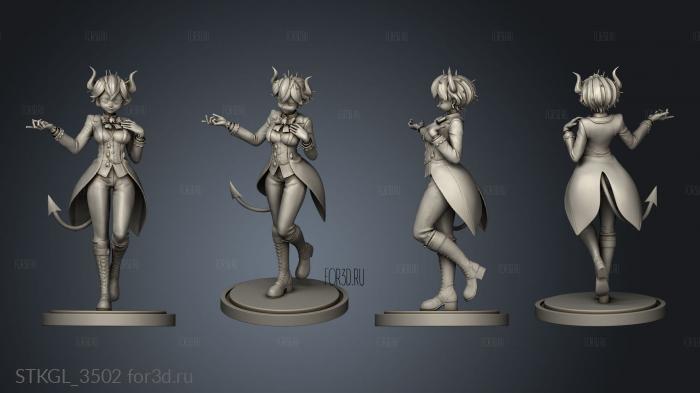 Hellmaker Beelzebub Rubim back hair stl model for CNC