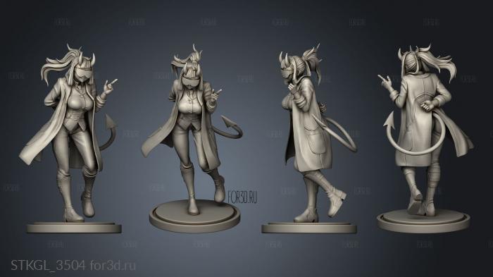 Hellmaker Loremaster Rubim Back hair stl model for CNC