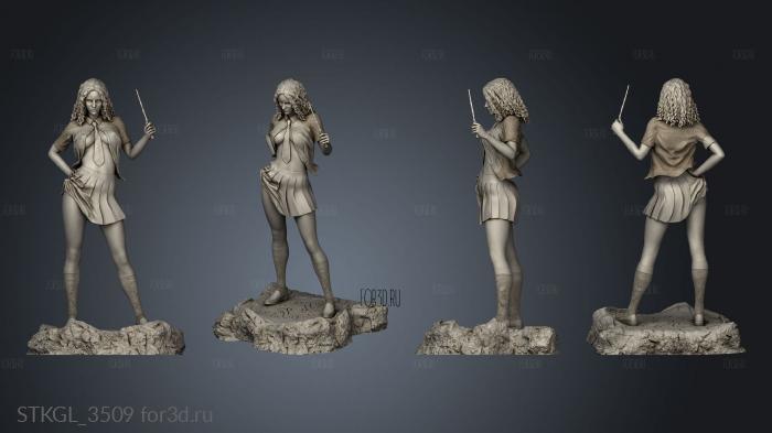 Hermione and Voldemort stl model for CNC