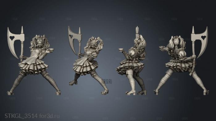 Heroes fairy tales Alice in Wonderland With Cup stl model for CNC