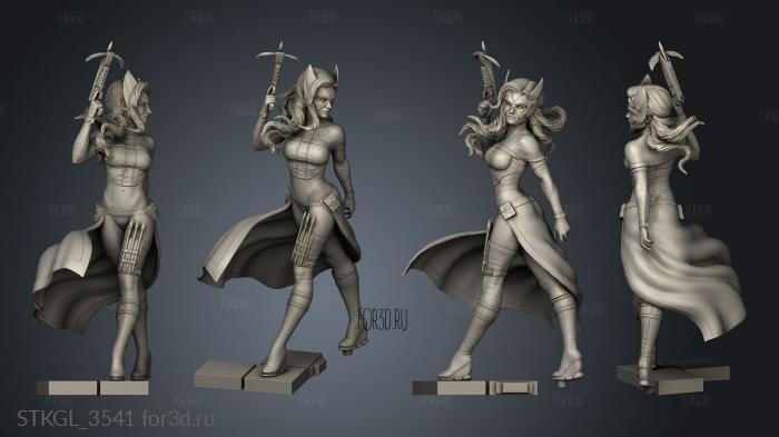 Huntress stl model for CNC