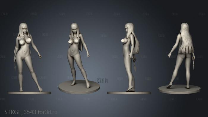 Hyuga Hinata Hentai nude stl model for CNC