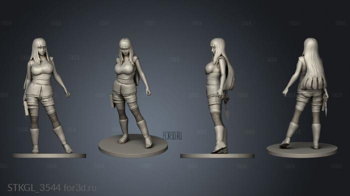 Hyuga Hinata Hentai vestida stl model for CNC