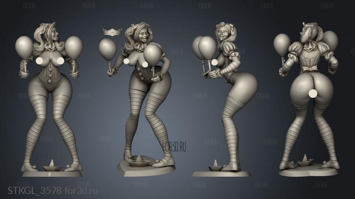 IT Girl Pennywise with balloon stl model for CNC