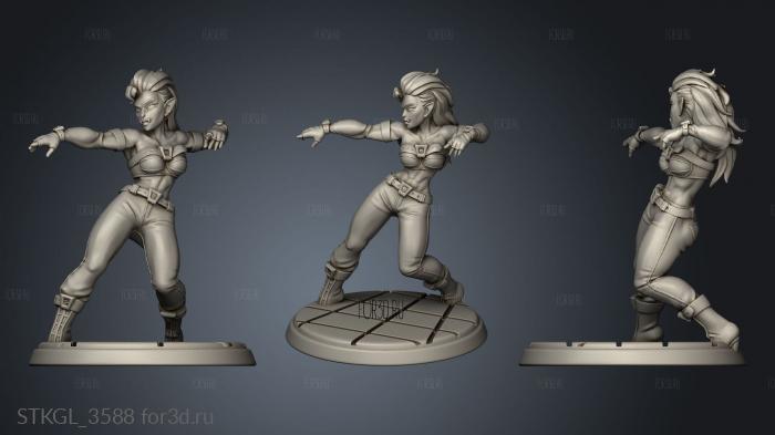 Jan Synthc Dancer Maggona Flat Grid stl model for CNC