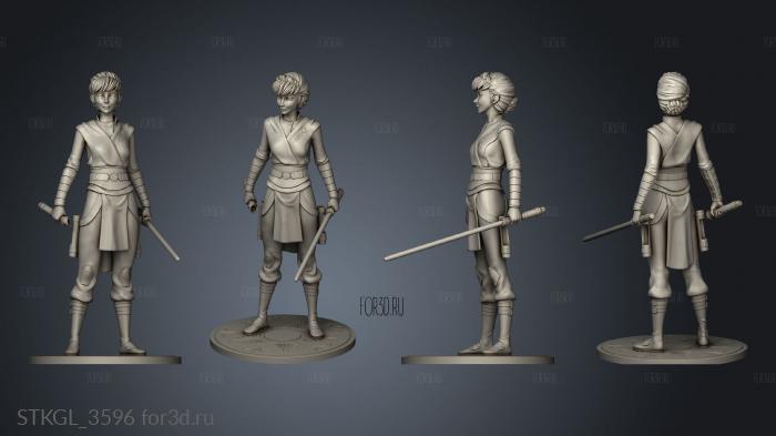 Jedi Anna stl model for CNC