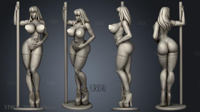 Jen Herron naked stl model for CNC