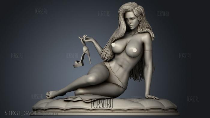 Jessica Rabbit nsfw stl model for CNC