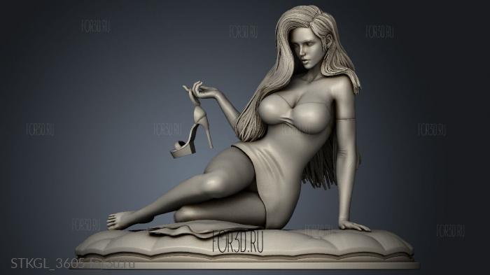 Jessica Rabbit nsfw stl model for CNC