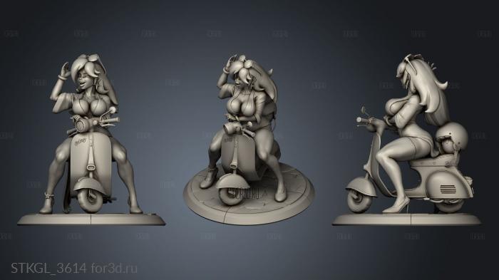 Vespa Rosalina NSFW stl model for CNC