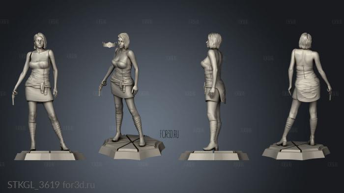 Jill Valentine Emanuel Skorepa stl model for CNC