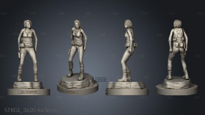 jill valentine resident evil criativos remake stl model for CNC