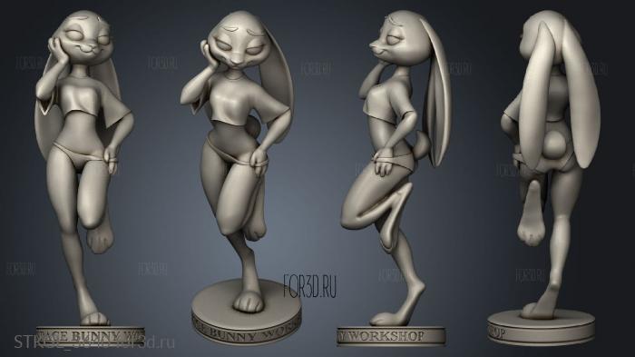 judy hopps spacebunny stl model for CNC