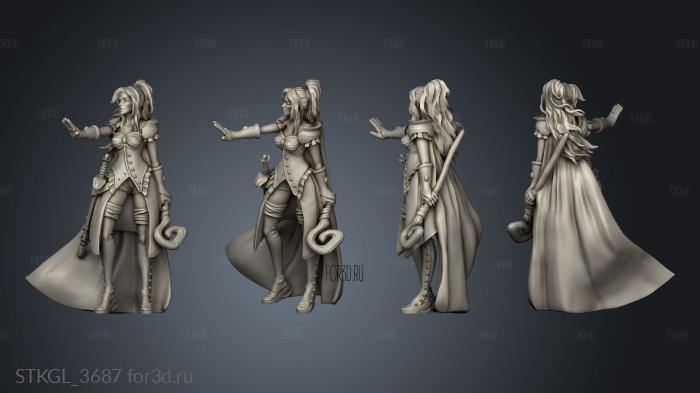 Kingdom Talarius Lilly Arch White Mage stl model for CNC