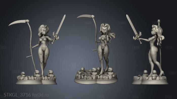 Lady Death stl model for CNC