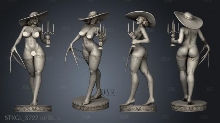 Lady Dimitrescu NSFW stl model for CNC