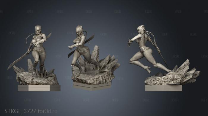 lady thanos stl model for CNC