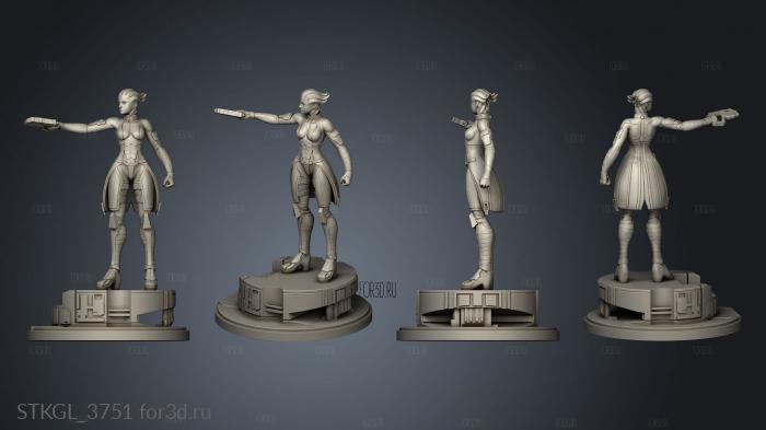 Liara Mass Effect stl model for CNC