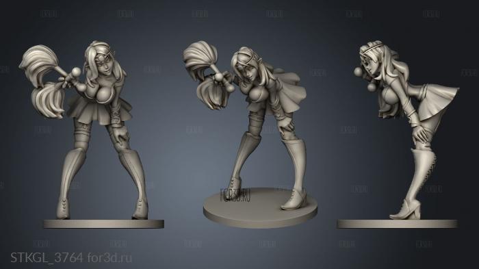 Cheerleaders Shelnera stl model for CNC