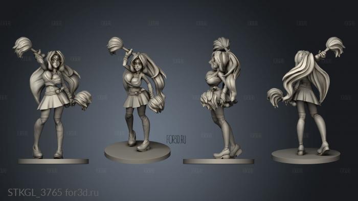 Cheerleaders Tehefne stl model for CNC