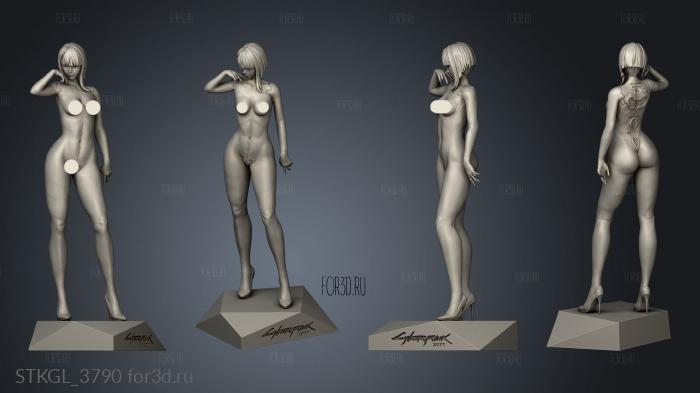 Lucy Cyberpunk Cast 3d stl модель для ЧПУ