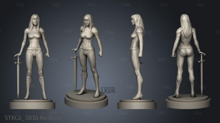 Magic Illyana Rasputina stl model for CNC