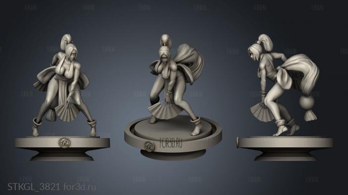 Mai Shiranui stl model for CNC