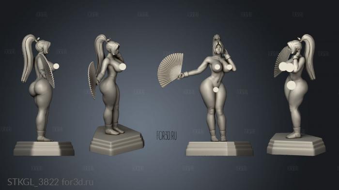 MAI SHIRANUI Base stl model for CNC