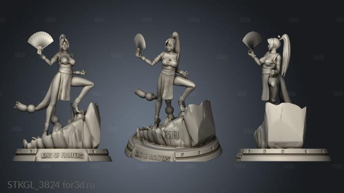 Mai Shiranui King Fighters gidp gym stl model for CNC