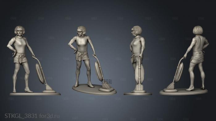 Maid Mercury stl model for CNC