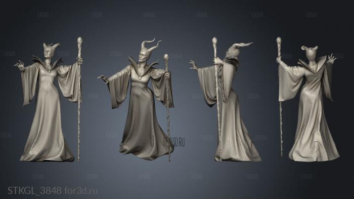 Maleficent and Thrall stl model for CNC