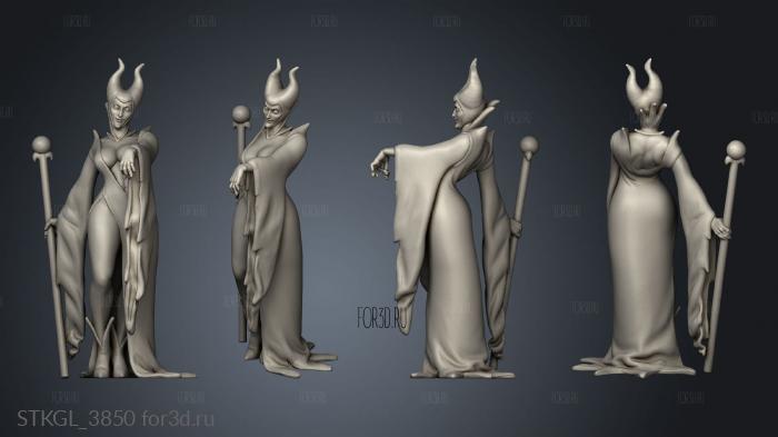 Maleficent stl model for CNC