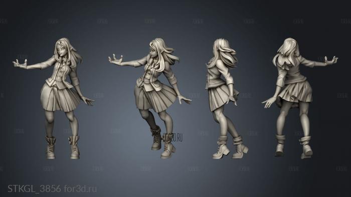 Manga Anime Girls es undead Auriel stl model for CNC