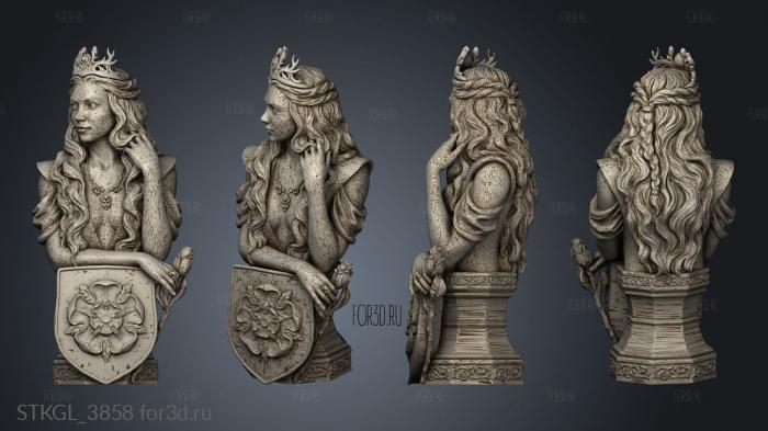 Margaery Tyrell corona 3d stl модель для ЧПУ