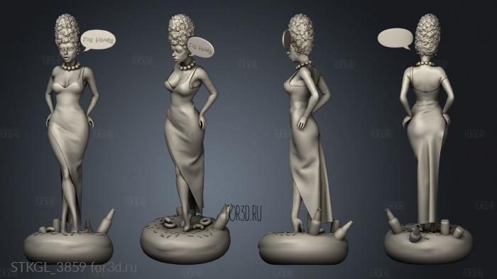 Marge Simpson Marge 3d stl модель для ЧПУ