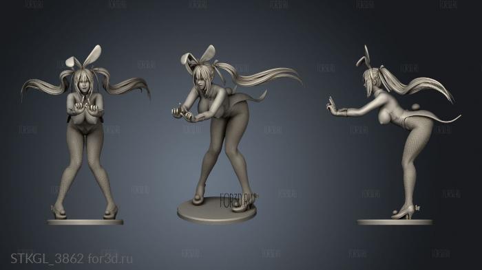 Marie Rose Bunny stl model for CNC