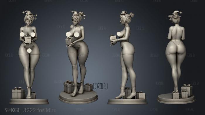 Mei Overwatch XX Xmas Momoji stl model for CNC