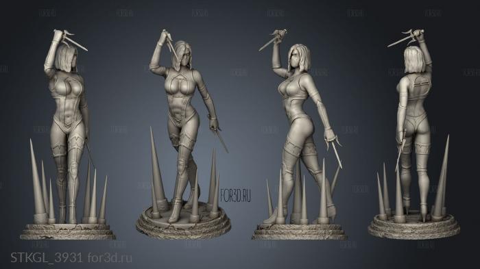 Mellina from Mortal Kombat Mileena Fatiada stl model for CNC