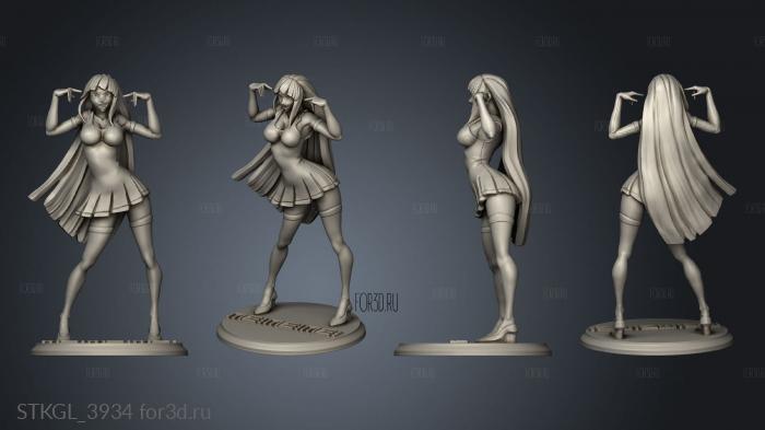 anime girl stl model for CNC