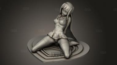 Волосы с обратной стороны папки 3d stl модель для ЧПУ