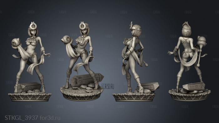 Menace Queens Blade stl model for CNC