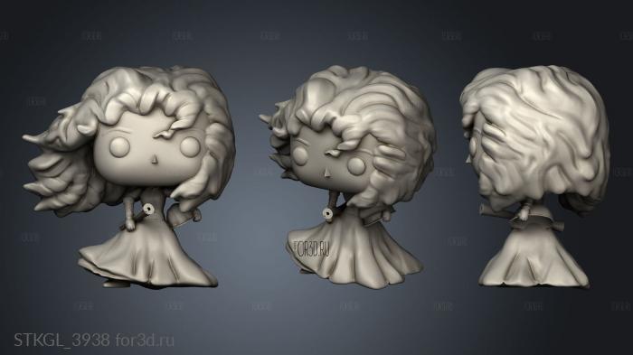 merida funko dxr aleto Brave high poly stl model for CNC