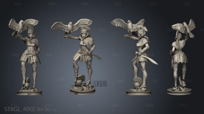 Momiji Kassandra Assassins Creed aguia stl model for CNC